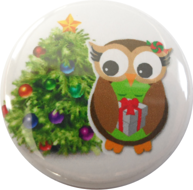 Owl with Christmastree